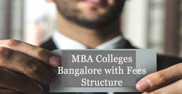 MBA Colleges Bangalore Fees